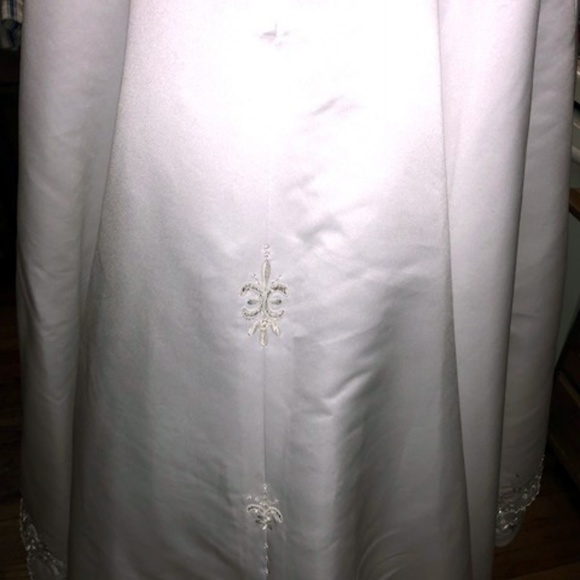 Mary's Wedding Gown BeJeweled Halter Satin & Train - Picture 7 of 7